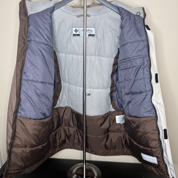 Columbia Brown and Gray Hooded Youth 18-20 Jacket - Picture 9 of 16